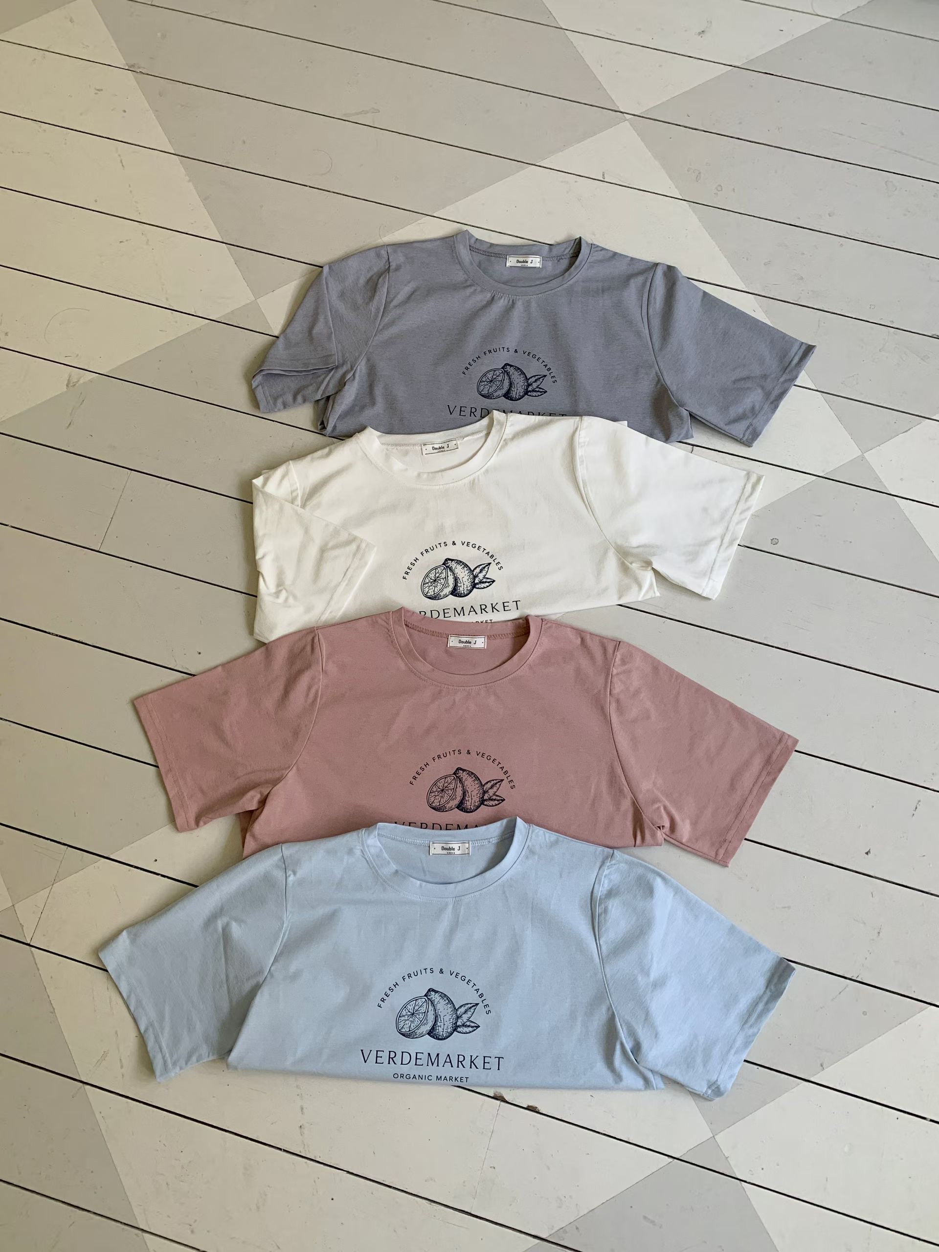 TDOUBLEJ韓國代購女士新品26春夏26夏季推薦休閑熱賣職業T恤TDOUBLEJT恤