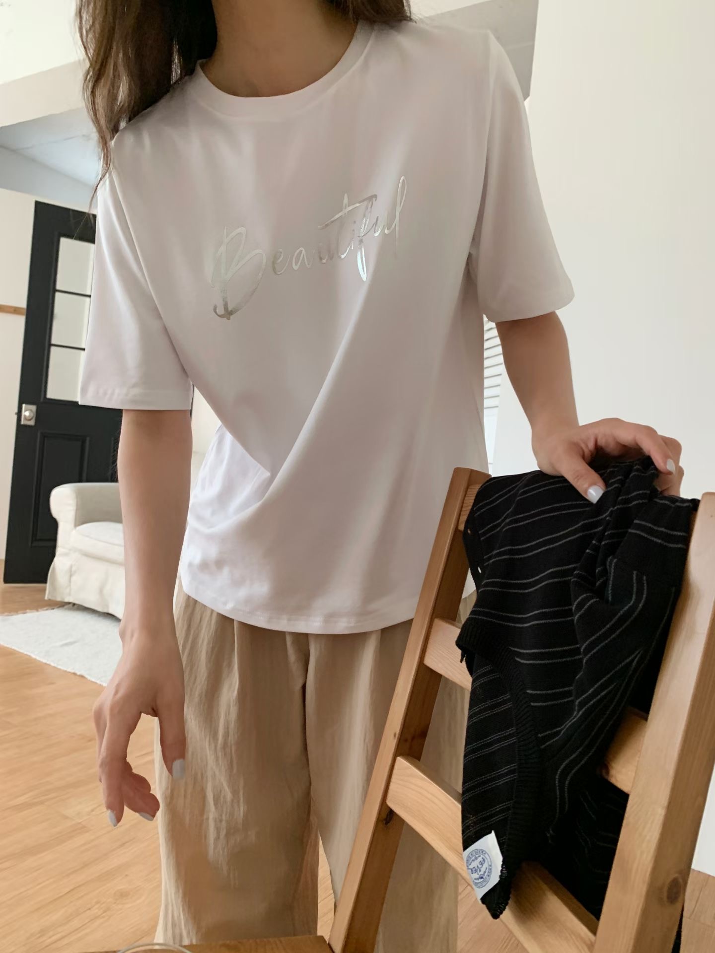 TDOUBLEJ韓國東大門直郵女士新款熱賣26春夏推薦26夏季T恤TDOUBLEJT恤圖色1