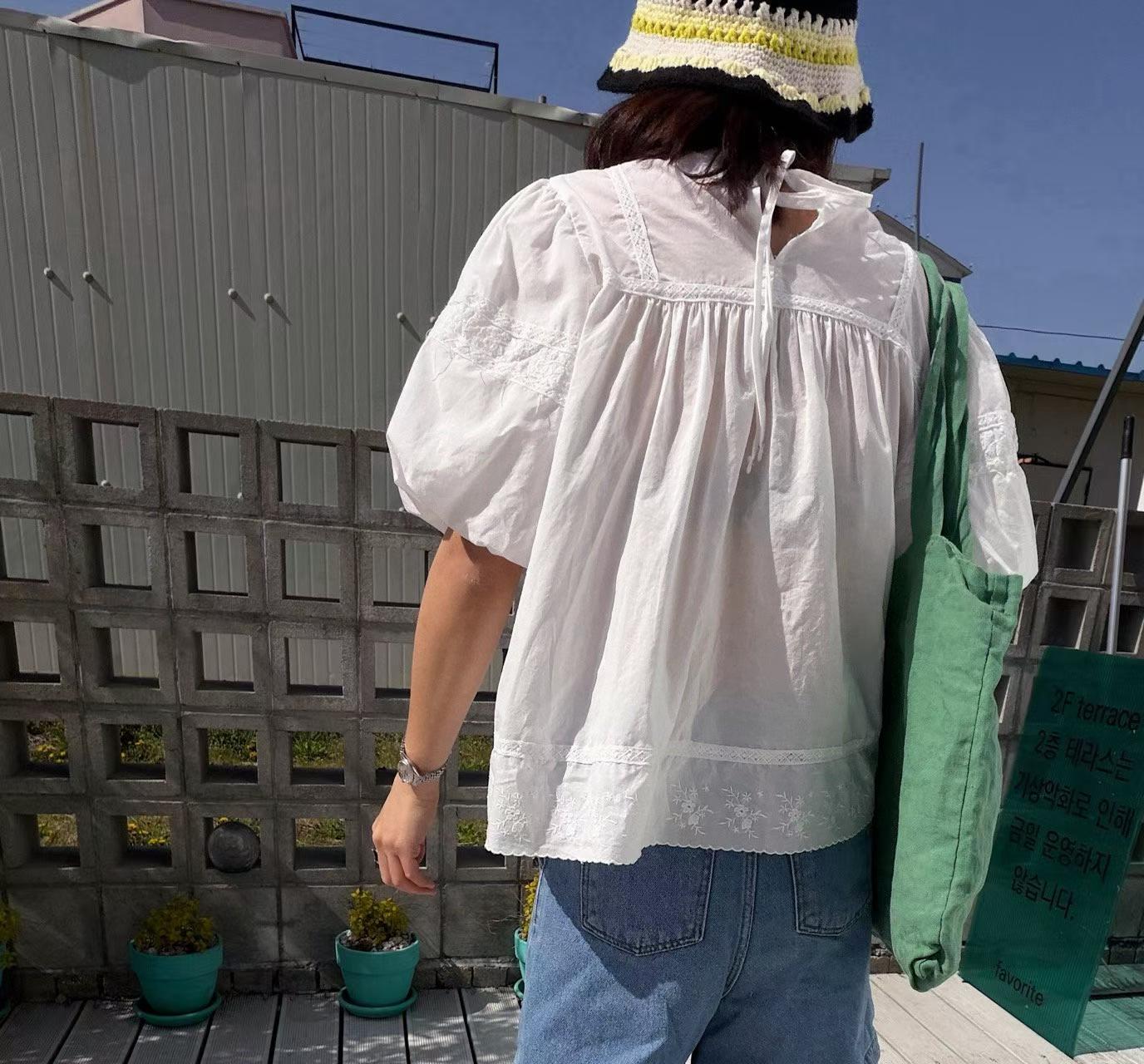 LAGRASS韓國東大門代購女裝新款職業人氣26夏季襯衫蕾絲衫LAGRASS襯衫/蕾絲衫