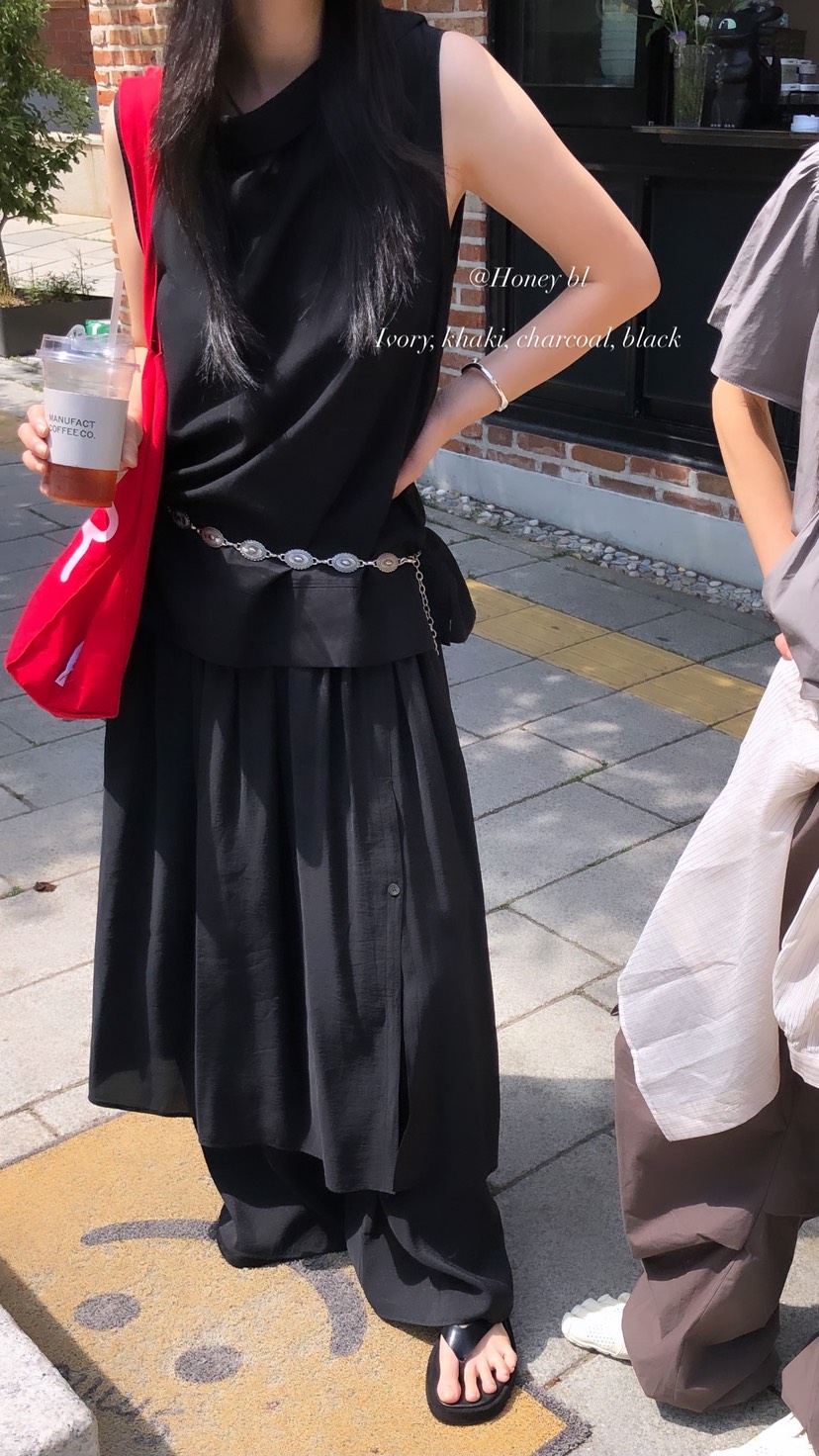 OVER RICH韓國東大門代購女士新品休閑26夏季26春夏長裙OVER RICH長裙