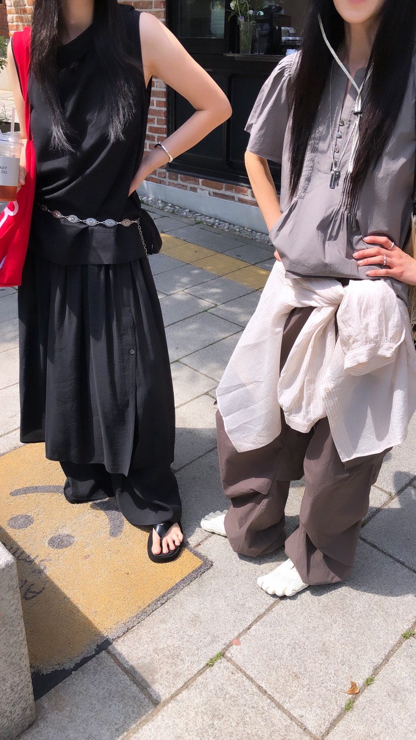 OVER RICH韓國東大門代購女士新品休閑26夏季26春夏長裙OVER RICH長裙