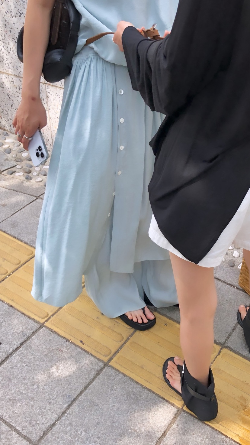OVER RICH韓國東大門代購女士新品休閑26夏季26春夏長裙OVER RICH長裙