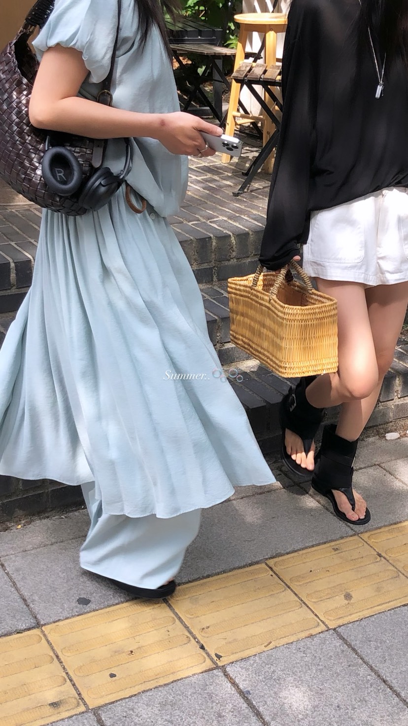 OVER RICH韓國東大門代購女士新品休閑26夏季26春夏長裙OVER RICH長裙