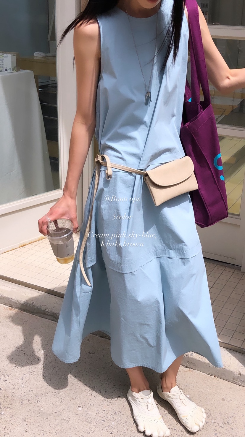 OVER RICH東大門實拍韓國女裝新品26夏季休閑熱賣連衣裙OVER RICH連衣裙