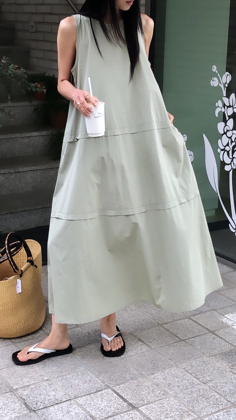 OVER RICH東大門實拍韓國女裝新品26夏季休閑熱賣連衣裙OVER RICH連衣裙
