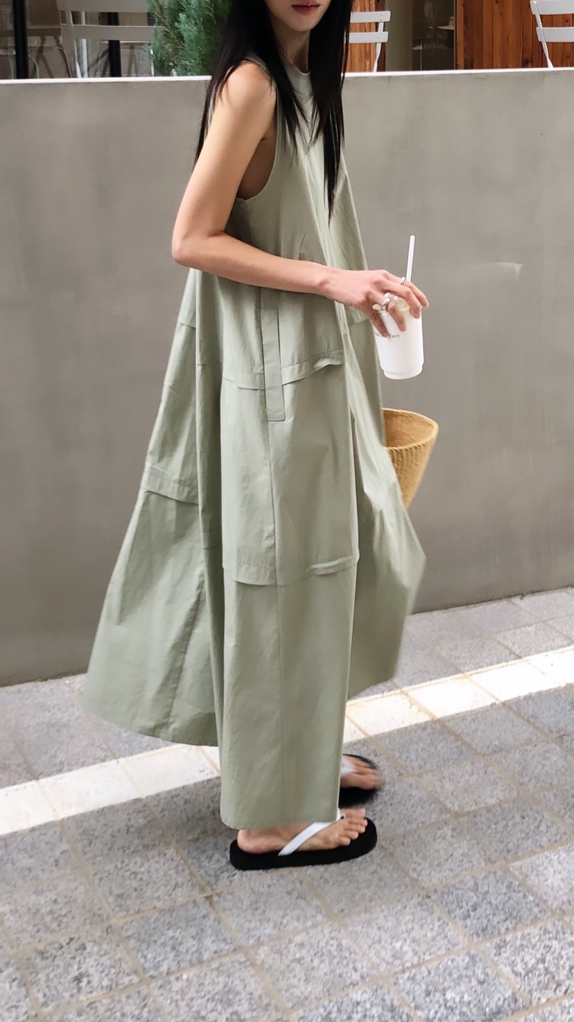 OVER RICH東大門實拍韓國女裝新品26夏季休閑熱賣連衣裙OVER RICH連衣裙