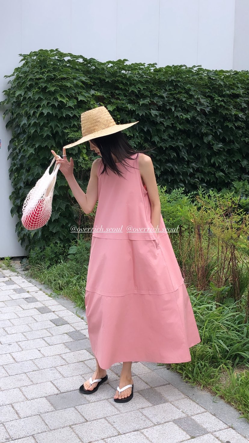 OVER RICH東大門實拍韓國女裝新品26夏季休閑熱賣連衣裙OVER RICH連衣裙