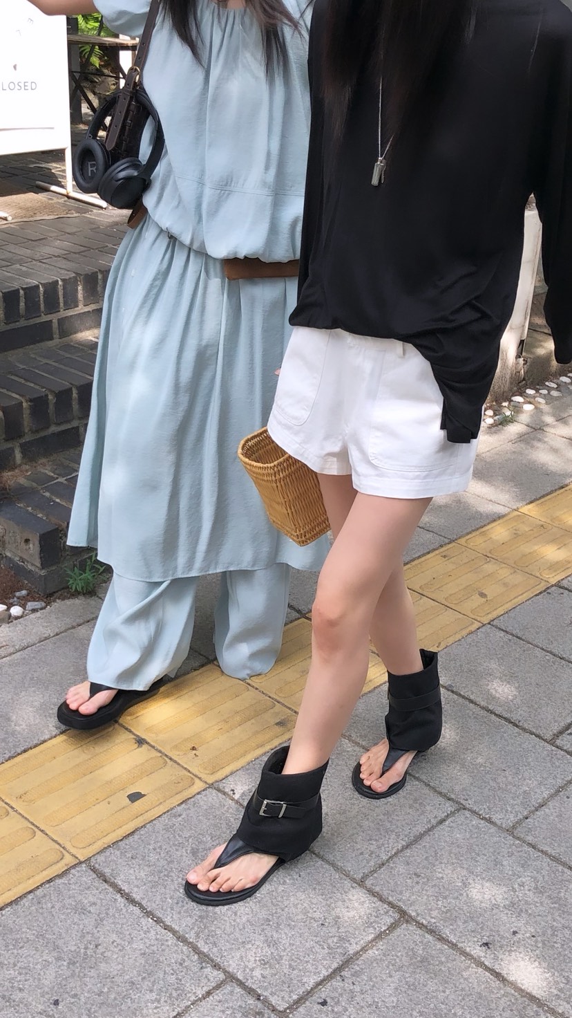 OVER RICH韓國東大門直郵女士新款26春夏26夏季時尚休閑褲OVER RICH休閑褲