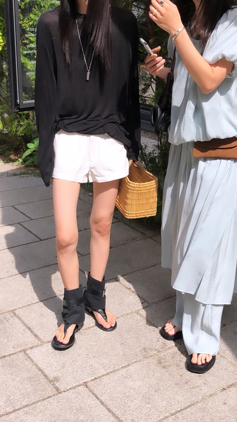 OVER RICH韓國東大門直郵女士新款26春夏26夏季時尚休閑褲OVER RICH休閑褲