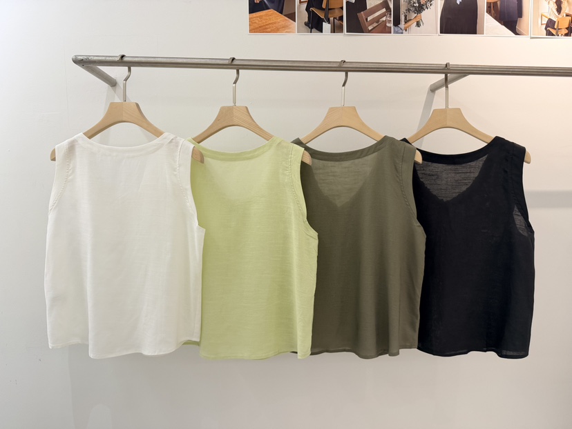 WEAUE SELVAGE韓國直郵女士新品26夏季休閑吊帶背心BL絲帶Weave Selvage吊帶/背心