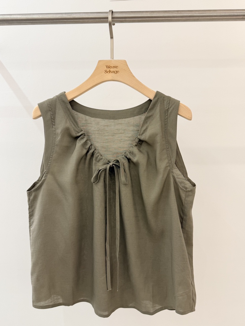 WEAUE SELVAGE韓國直郵女士新品26夏季休閑吊帶背心BL絲帶Weave Selvage吊帶/背心圖色3