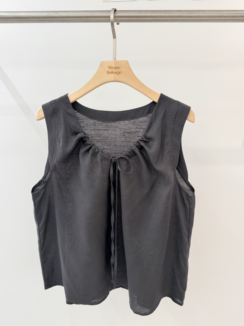 WEAUE SELVAGE韓國直郵女士新品26夏季休閑吊帶背心BL絲帶Weave Selvage吊帶/背心圖色4
