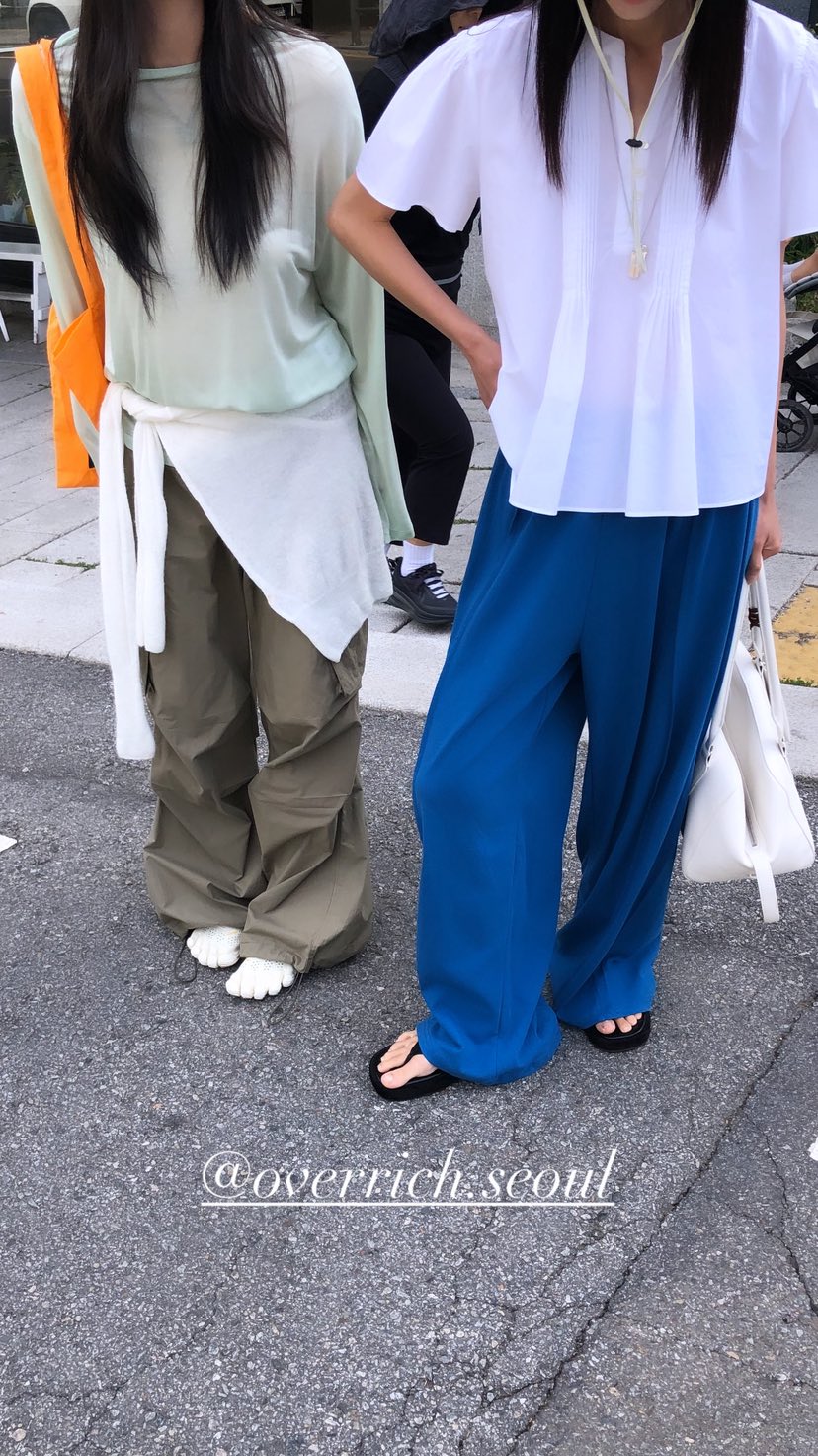 OVER RICH韓國直郵實拍女士新款職業推薦人氣休閑休閑褲OVER RICH休閑褲