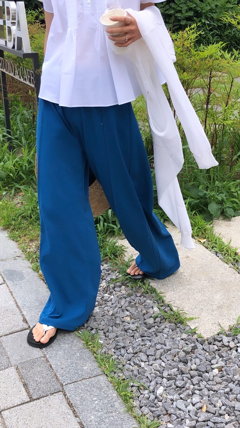 OVER RICH韓國直郵實拍女士新款職業推薦人氣休閑休閑褲OVER RICH休閑褲