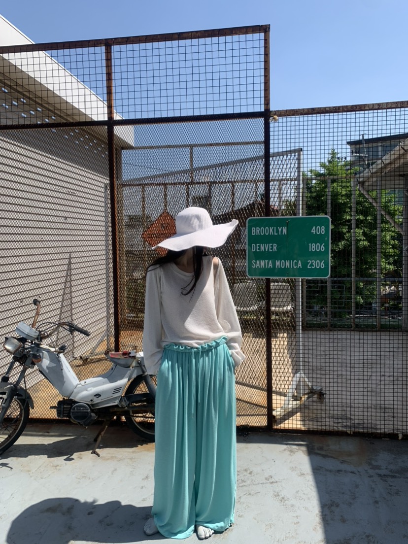 LE AVE韓國東大門代購女裝新品時尚人氣26春夏推薦休閑褲SLE AVE休閑褲