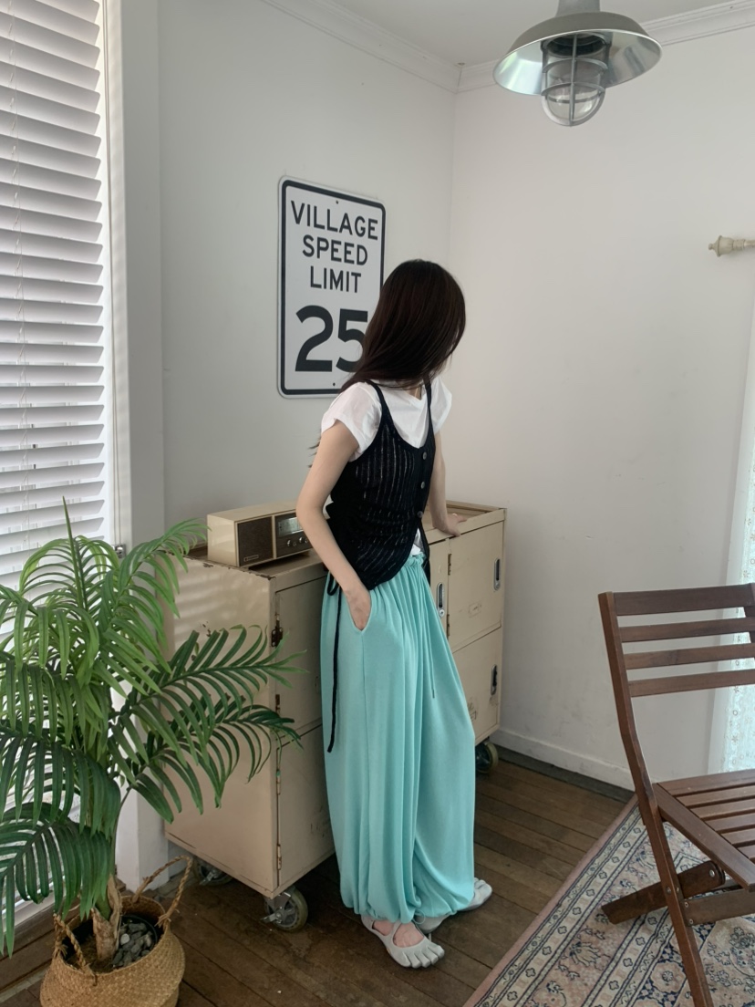 LE AVE韓國東大門代購女裝新品時尚人氣26春夏推薦休閑褲SLE AVE休閑褲