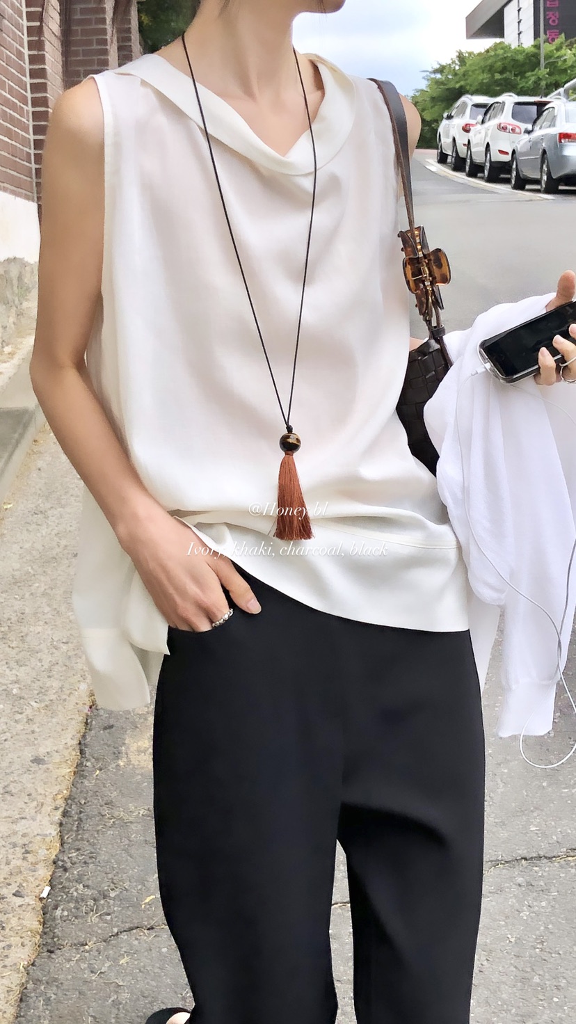 OVER RICH韓國東大門直郵女士新品休閑職業推薦吊帶背心OVER RICH吊帶/背心