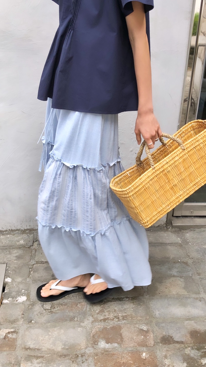OVER RICH韓國東大門代購女裝新品休閑26夏季時尚長裙SKOVER RICH長裙