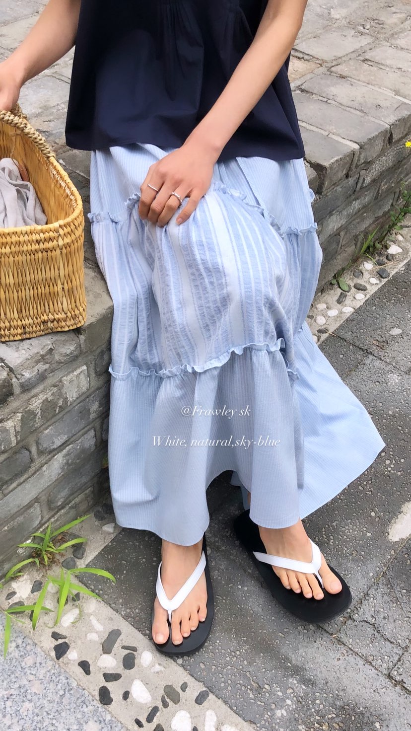 OVER RICH韓國東大門代購女裝新品休閑26夏季時尚長裙SKOVER RICH長裙