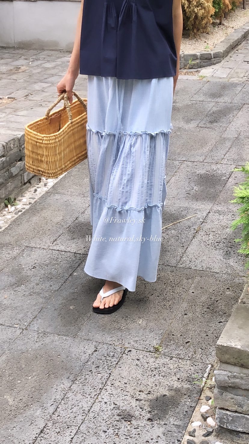 OVER RICH韓國東大門代購女裝新品休閑26夏季時尚長裙SKOVER RICH長裙