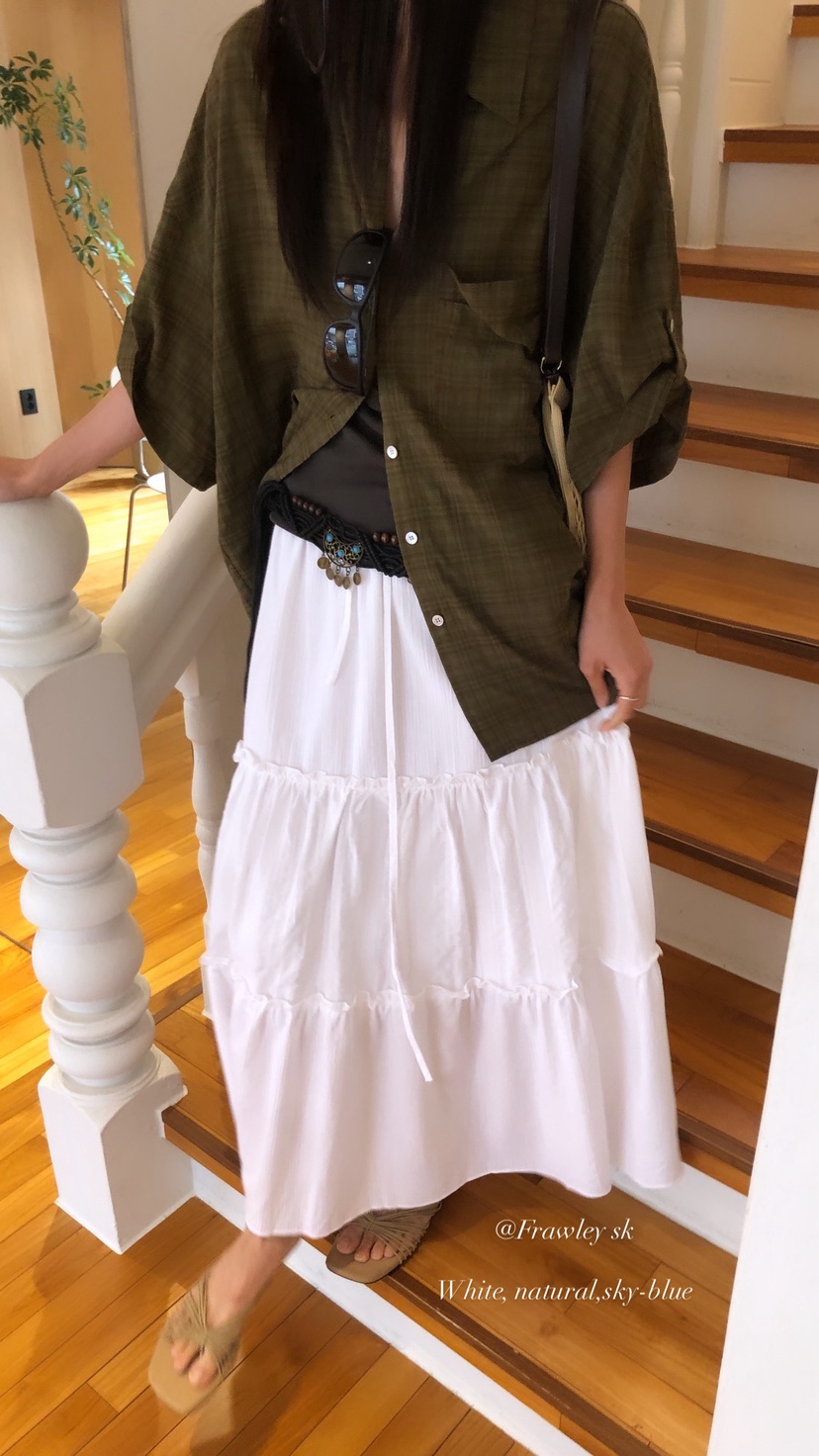 OVER RICH韓國東大門代購女裝新品休閑26夏季時尚長裙SKOVER RICH長裙