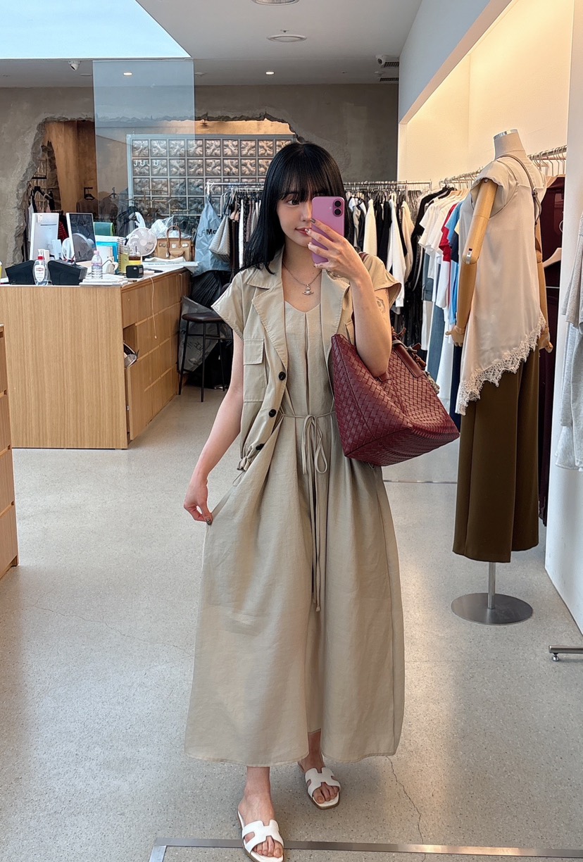 JUJU東大門實拍韓國女裝新品26春夏人氣26夏季時尚休閑馬甲JUJU馬甲