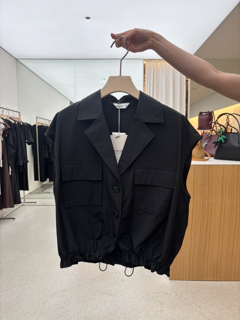 JUJU東大門實拍韓國女裝新品26春夏人氣26夏季時尚休閑馬甲JUJU馬甲圖色2