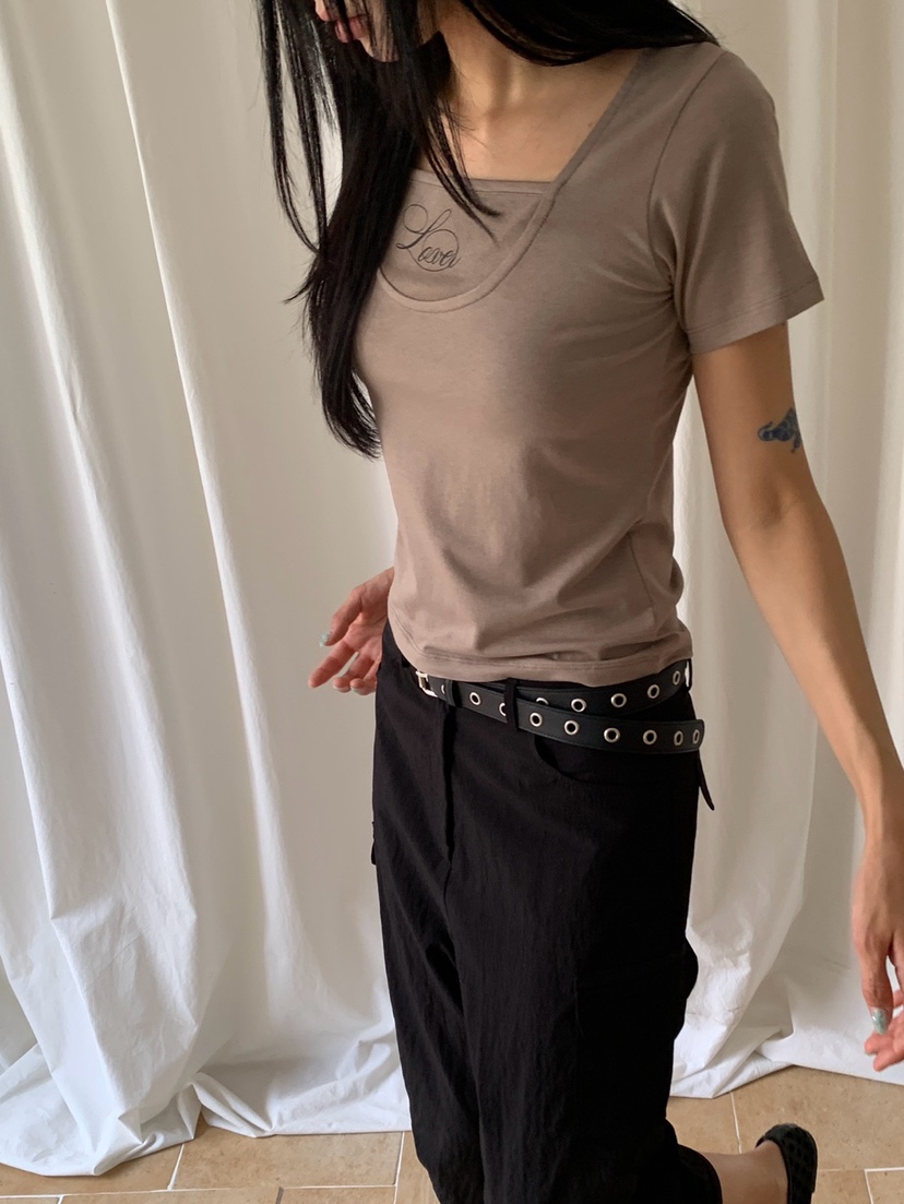 MORE THAN-P韓國直郵女裝新款熱賣26夏季職業推薦人氣T恤MORE THANT恤
