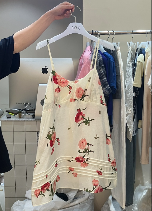 NOFYBE韓國東大門直郵女裝新品26夏季休閑時尚連衣裙褶裥NOFYBE連衣裙圖色2