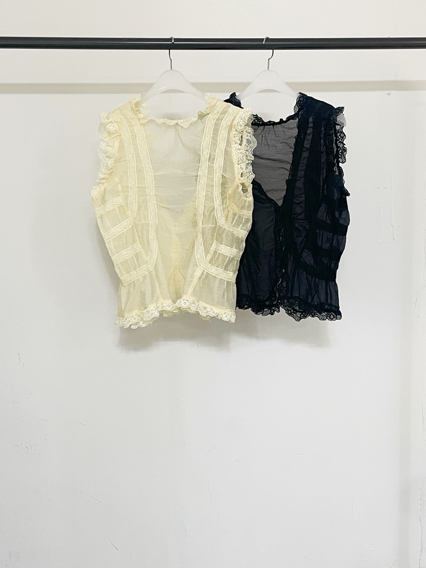 CLAFO韓國東大門直郵女裝新款職業26夏季吊帶背心蕾絲紐扣CLAFO吊帶/背心