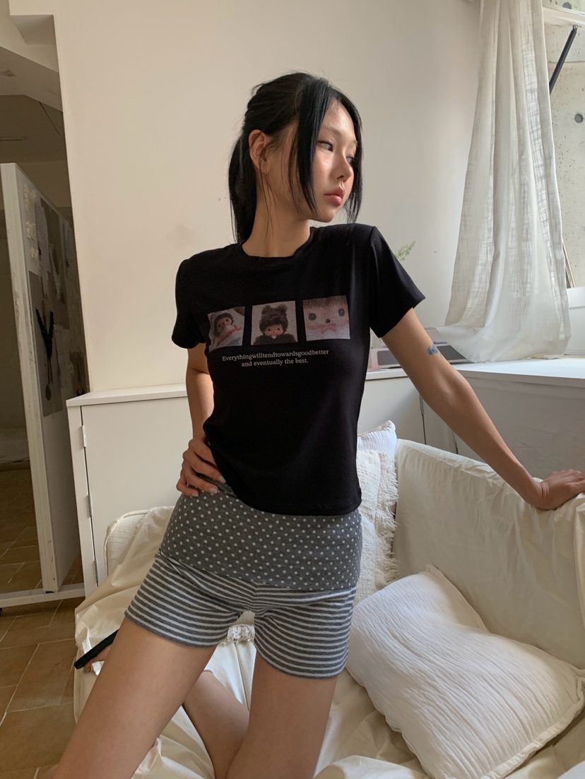 MORE THAN-P韓國東大門代購女裝新品26春夏職業時尚T恤MORE THANT恤