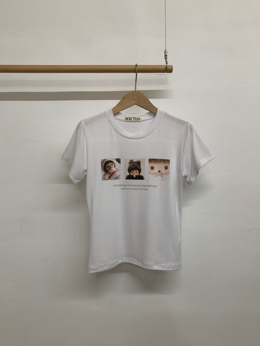 MORE THAN-P韓國東大門代購女裝新品26春夏職業時尚T恤MORE THANT恤圖色3