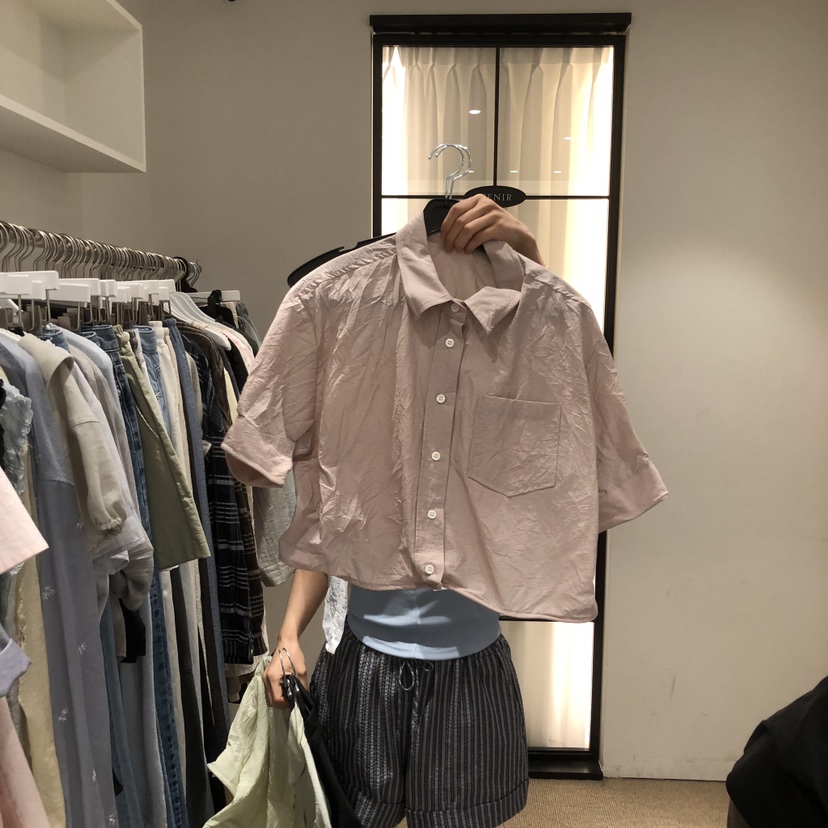 VENIR-a韓國直郵女裝新款休閑26春夏時尚職業襯衫蕾絲衫VENIR-a襯衫/蕾絲衫圖色2