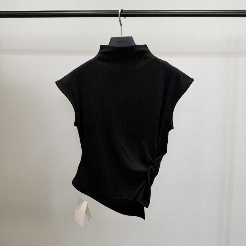 GALERIE NUIT韓國直郵女裝新品職業推薦時尚26夏季T恤扭曲GALERIE NUITT恤圖色2