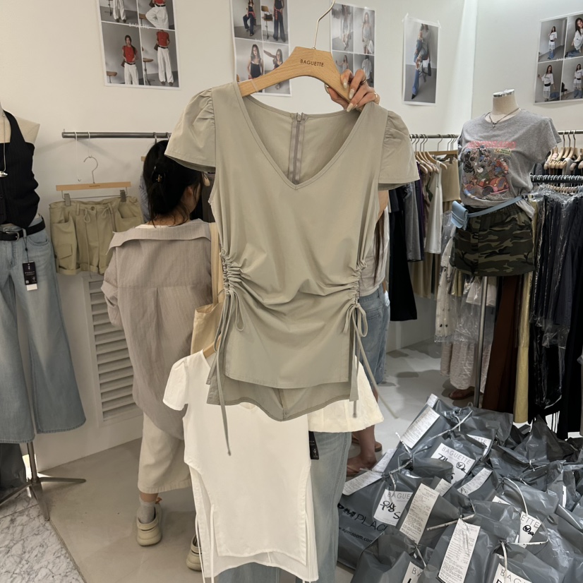BAGUETTE-P韓國代購女裝新品時尚休閑職業熱賣26春夏T恤LBAGUETTE-PT恤圖色2