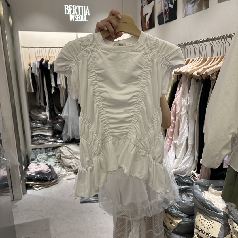 BERTHA韓國直郵實拍女裝新款時尚休閑熱賣職業推薦26春夏T恤BERTHAT恤圖色1