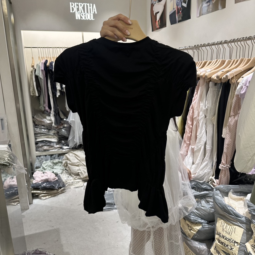 BERTHA韓國直郵實拍女裝新款時尚休閑熱賣職業推薦26春夏T恤BERTHAT恤圖色3