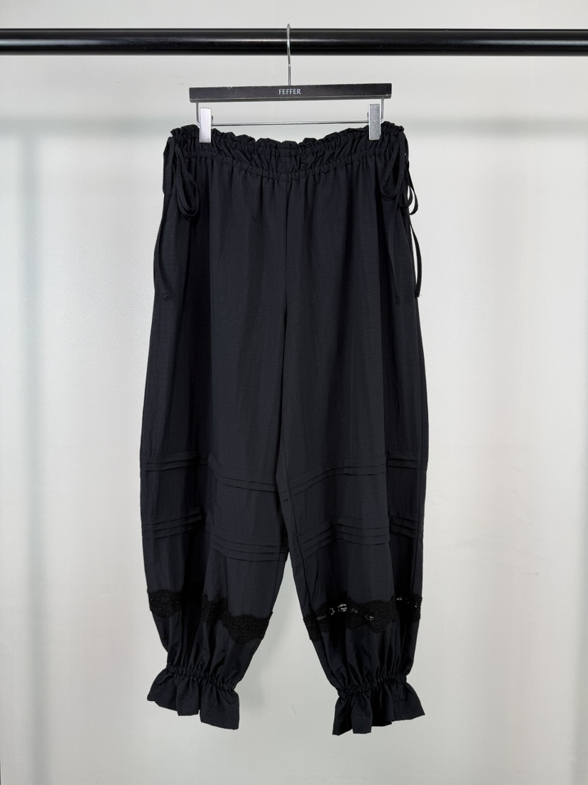 FEFFER韓國代購女士新品26夏季熱賣職業休閑推薦休閑褲蕾絲FEFFER休閑褲圖色2