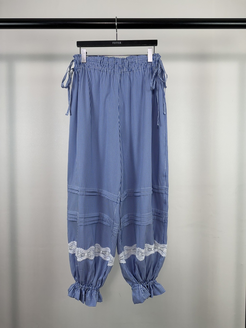 FEFFER韓國代購女士新品26夏季熱賣職業休閑推薦休閑褲蕾絲FEFFER休閑褲圖色3