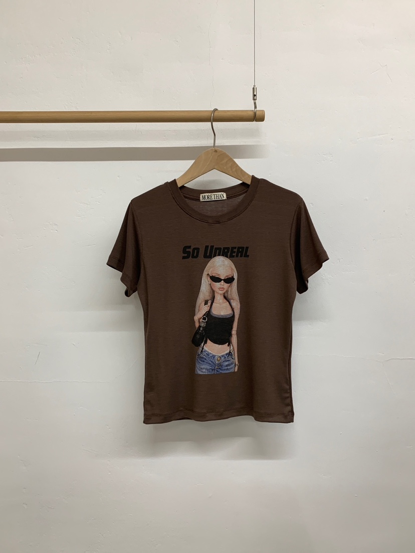 MORE THAN-P韓國代購女裝新品熱賣休閑推薦時尚人氣T恤MORE THANT恤圖色2
