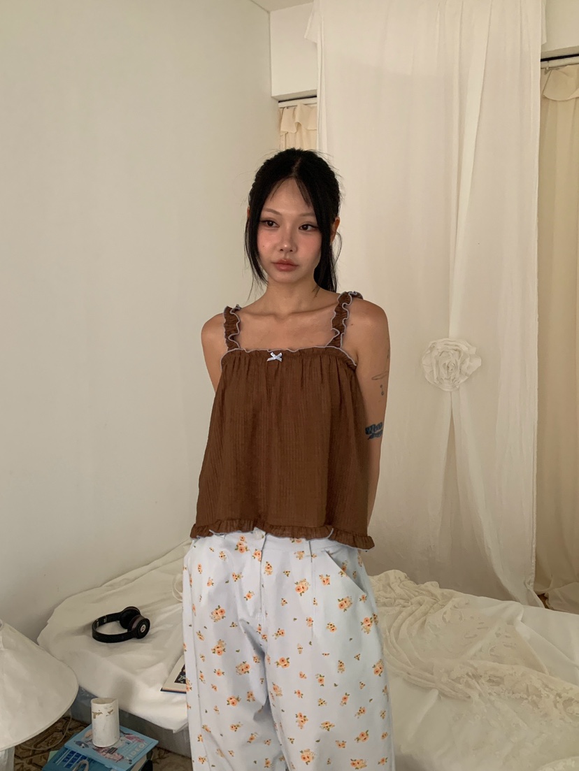 MORE THAN-P東大門實拍韓國女士新款時尚26夏季吊帶背心MORE THAN吊帶/背心