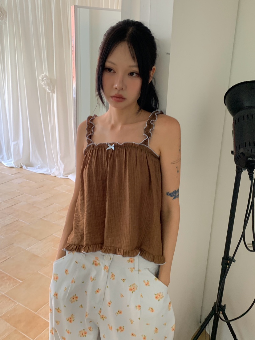 MORE THAN-P東大門實拍韓國女士新款時尚26夏季吊帶背心MORE THAN吊帶/背心