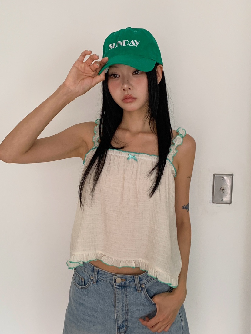 MORE THAN-P東大門實拍韓國女士新款時尚26夏季吊帶背心MORE THAN吊帶/背心