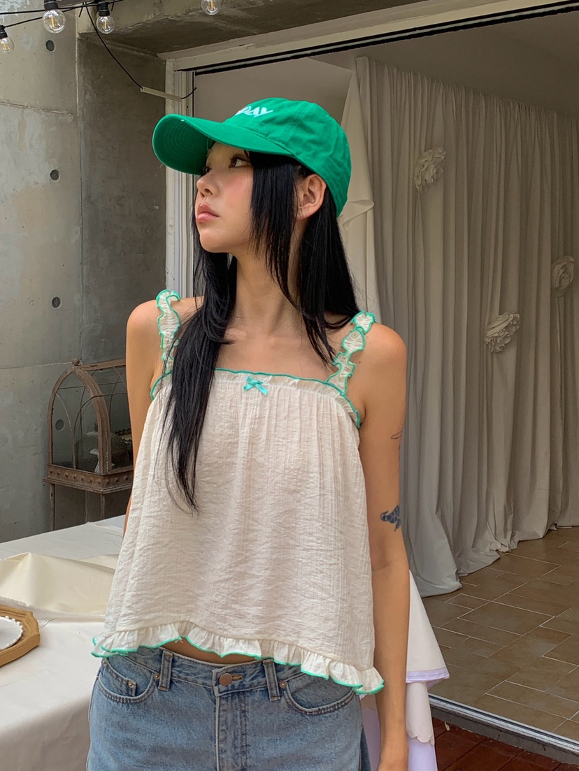 MORE THAN-P東大門實拍韓國女士新款時尚26夏季吊帶背心MORE THAN吊帶/背心