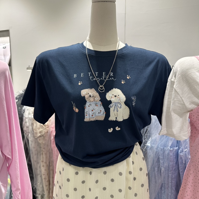 COMBO韓國代購女士新品時尚職業推薦26春夏26夏季人氣T恤COM_BOT恤圖色1