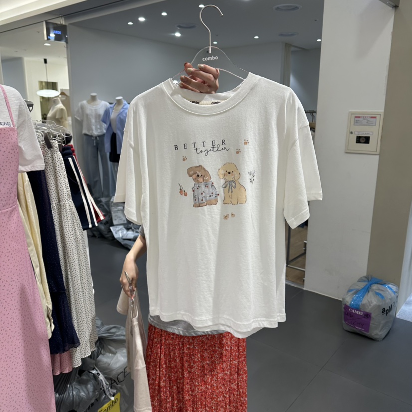 COMBO韓國代購女士新品時尚職業推薦26春夏26夏季人氣T恤COM_BOT恤圖色3