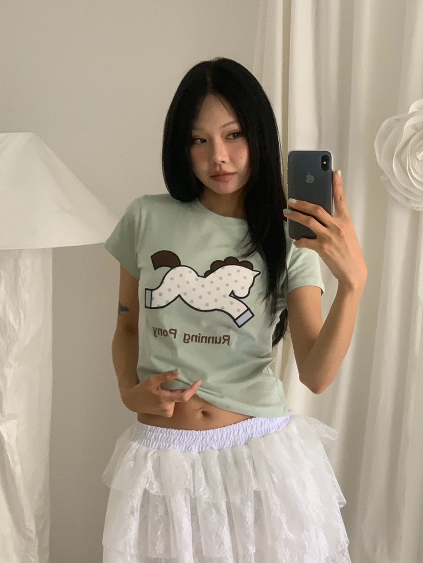 MORE THAN-P韓國直郵女裝新品26春夏職業推薦熱賣時尚T恤MORE THANT恤