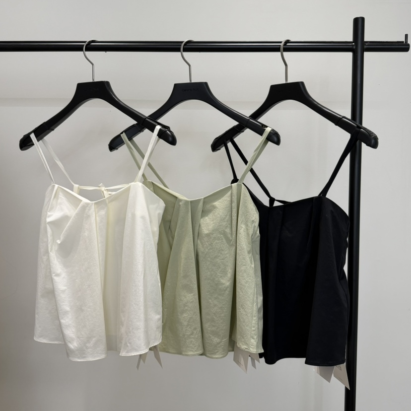 GALERIE NUIT韓國直郵實拍女裝新款26春夏休閑吊帶背心褶裥GALERIE NUIT吊帶/背心