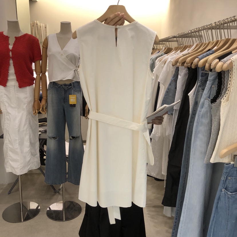 PHILO韓國代購女士新品26夏季推薦時尚休閑人氣連衣裙含腰帶PHILO連衣裙