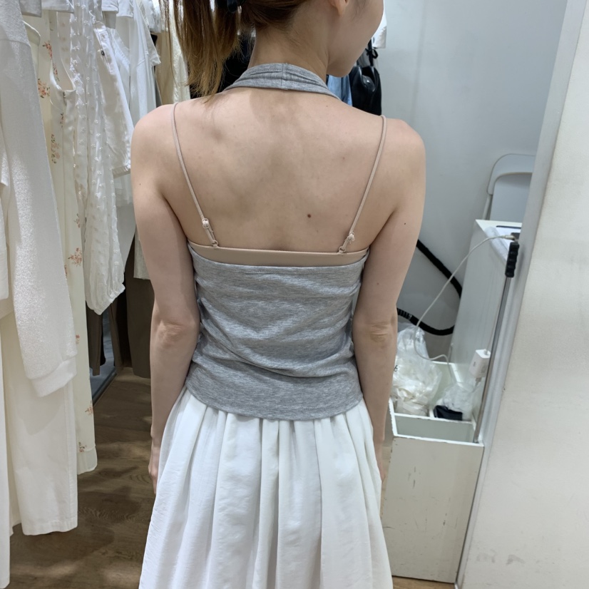 VERVEINE韓國直郵實拍女士新款26春夏休閑吊帶背心露肩無袖VERVEINE吊帶/背心
